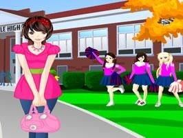 美女学院小游戏,青春校园的时尚逆袭之旅